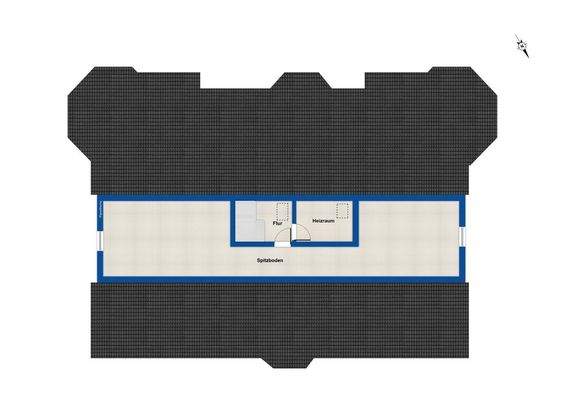 Grundriss Spitzboden
