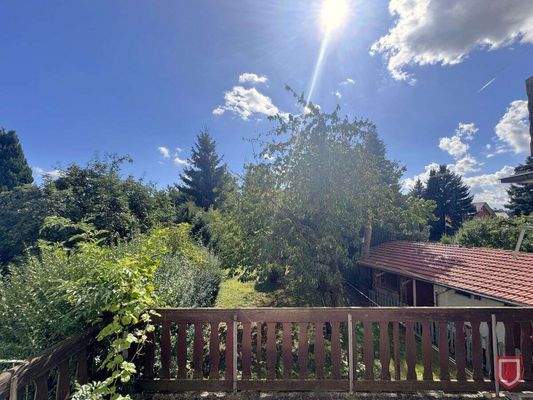 Terrasse Blick in den Garten