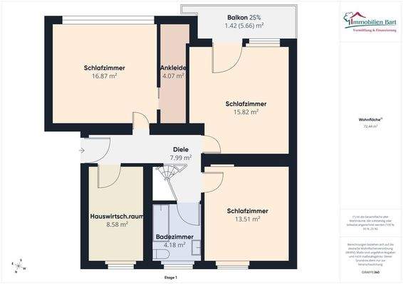 Grundriss Obergeschoss