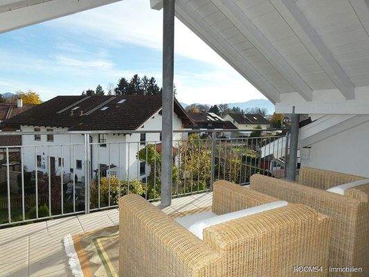 Loggia mit Wendelstein Blick