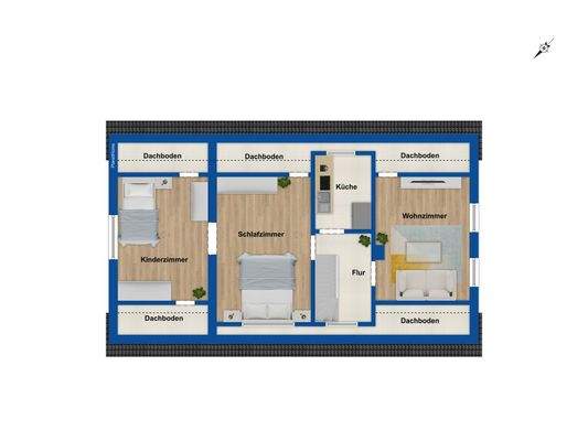 Grundriss - Dachgeschoss