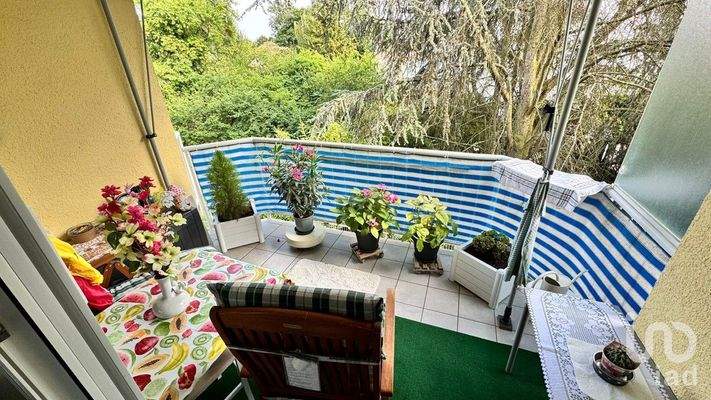 Verhätnismäßig großzügiger Balkon