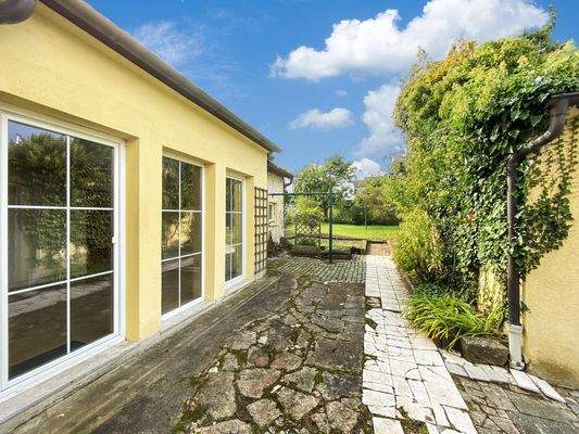 Terrasse - Blick Garten