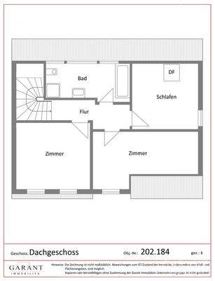Grundriss Dachgeschoss
