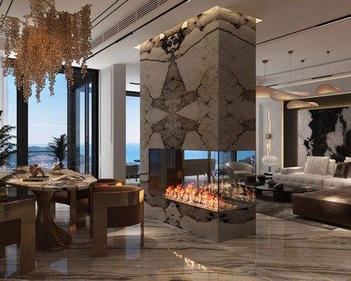 Essplatz mit Kamin 2. OG