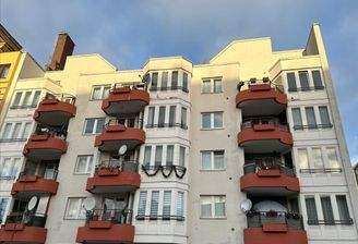 Fassade eines Wohngebäudes