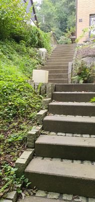 Treppen zum Haus