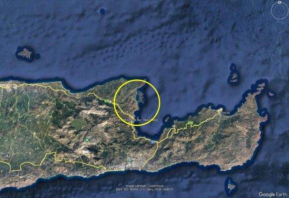 Kreta, Schisma Eloundas: Baugrundstück mit Meerblick in Strandnähe zu verkaufen