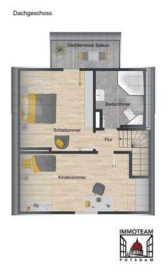 Obergeschoss - Möbliert