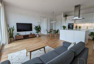 Wohnküche Einrichtungsbeispiel - KI generiert