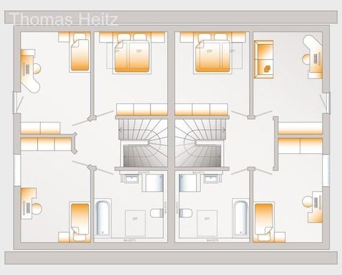 Grundriss Dachgeschoss variabel