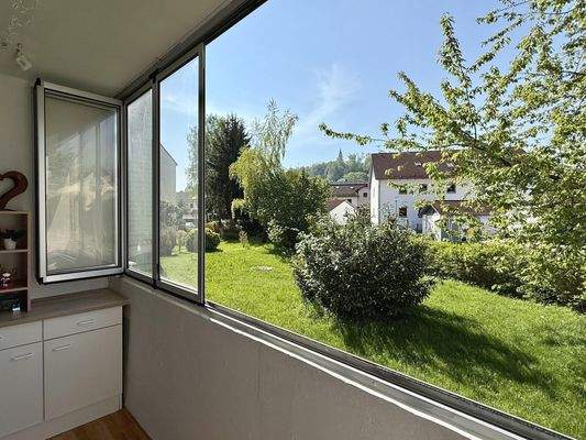 Loggia mit Schiebeglas