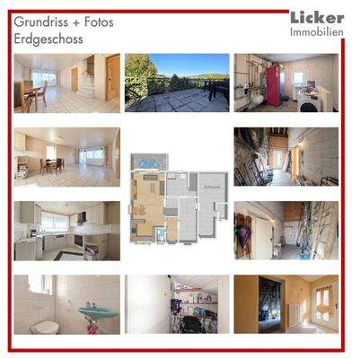 Grundriss + Fotos - Erdgeschoss