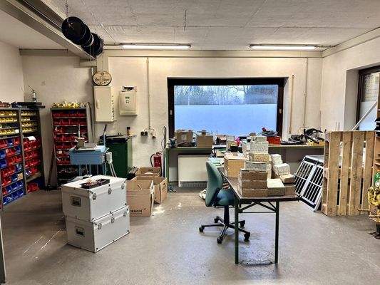 Werkstatt im Erdgeschoss