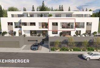 Visualisierung Südansicht, Wohnung 07