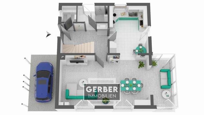 Grundriss 1 Saalburg EG