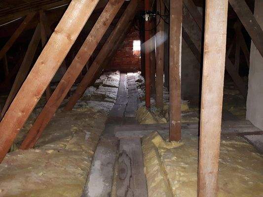 Oberste Decke Gedämmt