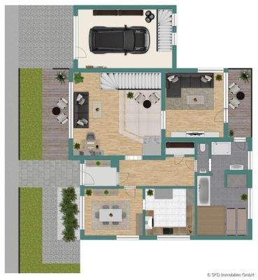 Grundriss Skizze Außenbereich