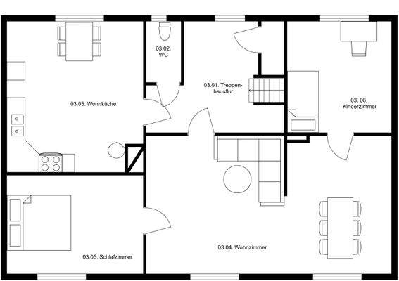 Grundriss Obergeschoss