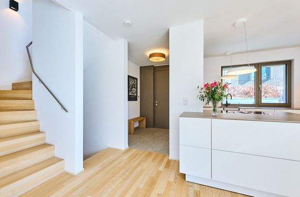 Blick Küche und Flur