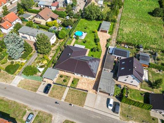 Draufsicht auf das Haus