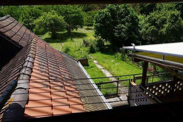 Blick vom OG in den Garten 