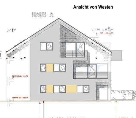 Ansicht von Westen