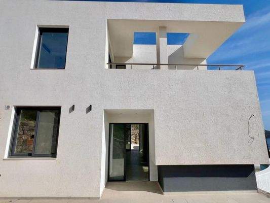 Kreta, Schisma Eloundas: Villa mit 3 Schlafzimmern und Pool bietet einen atemberaubenden Meerblick auf Elounda