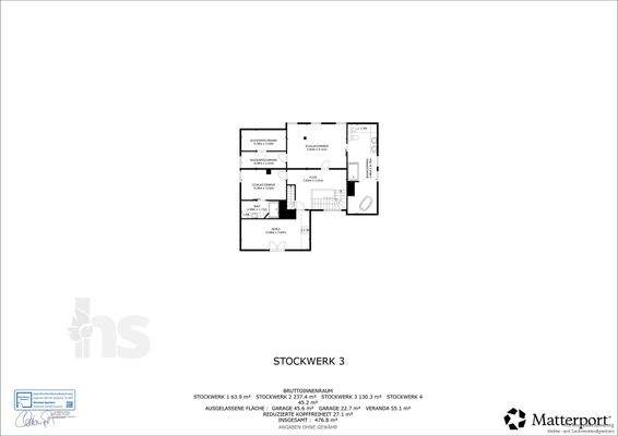 Grundriss - 1. Obergeschoss