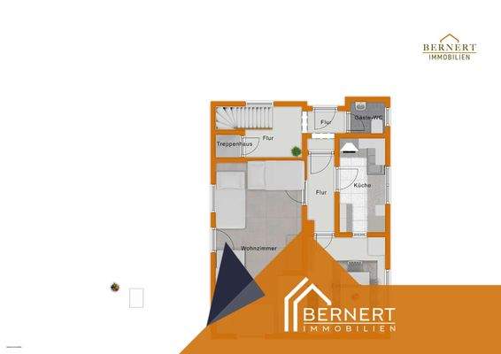 Grundriss visualisiert EG