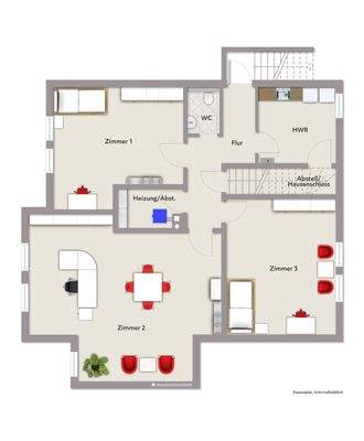 Grundriss UG - derzeit Büro