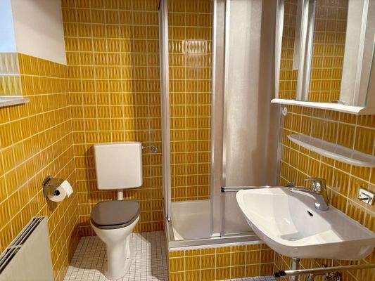 Badezimmer mit Dusche in der ELW