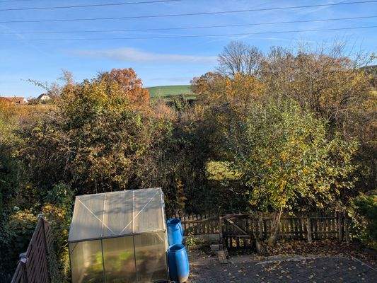 Aussicht vom Balkon im OG
