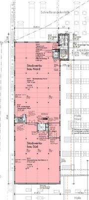 Grundriss Ebene +3 Lagerfläche mit Lastenaufzug