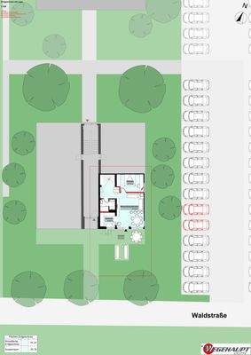 Grundriss_Variante_Wohnen_Erdgeschoss mit Lage