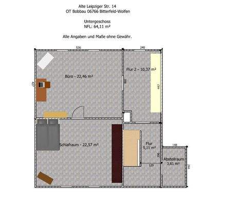 Grundriss Bäckerei UG