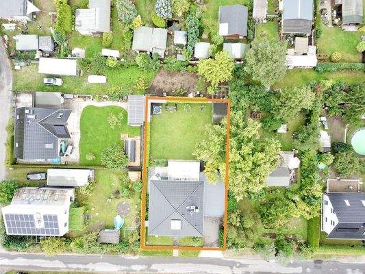 Die Draufsicht des Grundstücks 