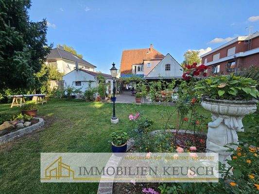 Ansicht von hinten aufs Haus