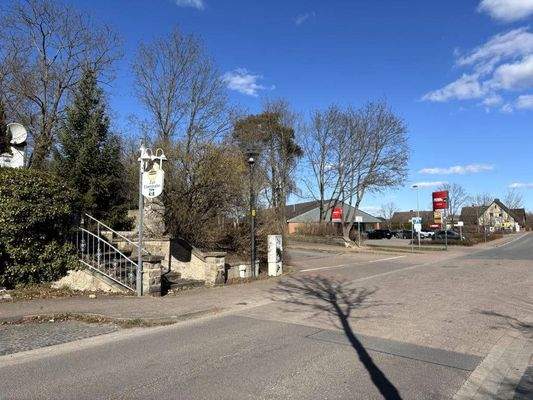 Blick zum Pennyparkplatz