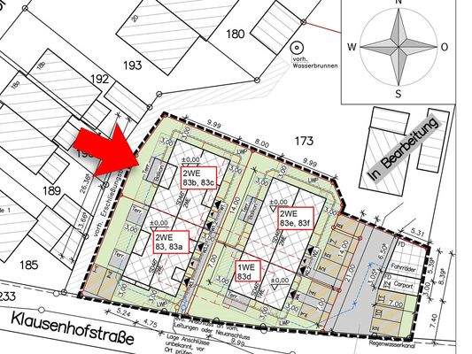 Lageplan Klausenhofstraße 83b, 83c