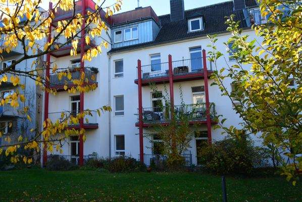 Hintere Ansicht des Hauses