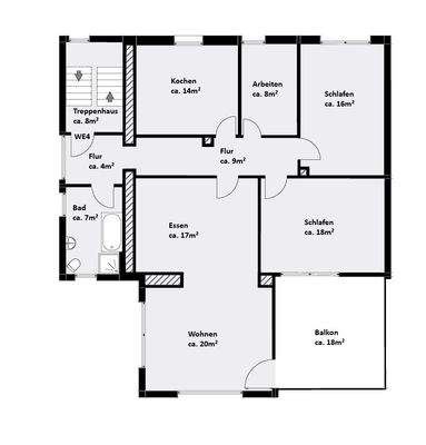 Grundriss OG Haupthaus