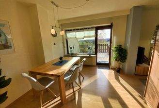 Blick zur Dachterrasse