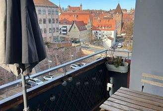 Loggia mit Burgblick