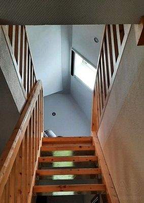 Treppe zum Dachgeschoss