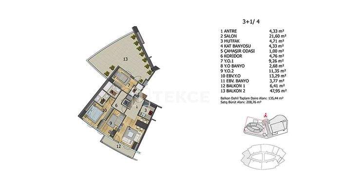 Apartments in a Brand Project in Başakşehir İstanbul