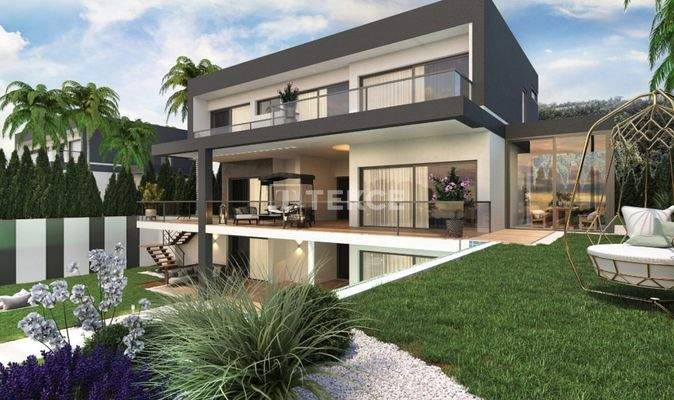 Detached Villas with Unobstructed Sea Views in Aydın Kuşadası