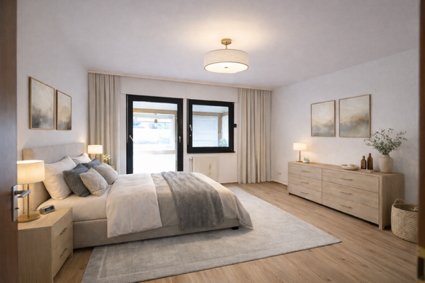 Illustriertes Schlafzimmer 1 - EG