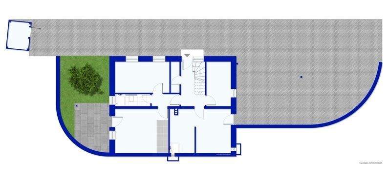 Grundriss EG unmobiliert