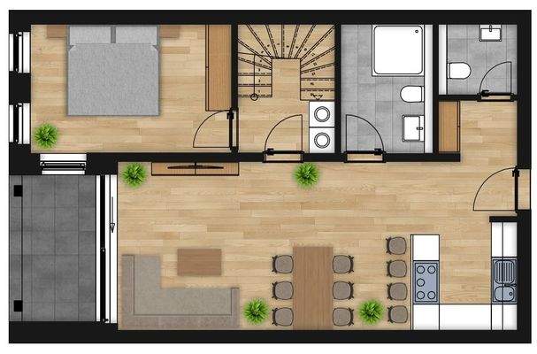 Grundriss Wohnung 15